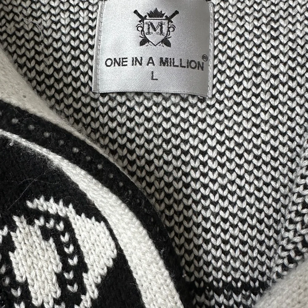 One In A Million Men’s Zip Ftont Sweater - Picture 2 of 7